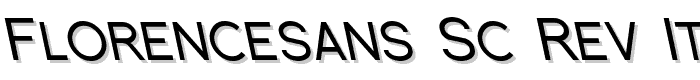 Florencesans SC Rev Italic font